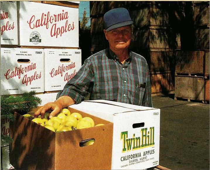 Sebastopol apple grower Darrel Hurst owns and operates one of the few remaining packing houses in Sonoma County. He and other growers who survived hard times in the industry learned to market their products directly to the consumer. Hurst's farm is one stop on a “Farm Trails” map of the region.