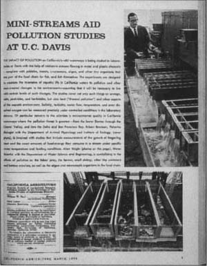 March 1970. Stream pollution.