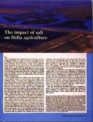 July-August 1983. Salt in the Delta.