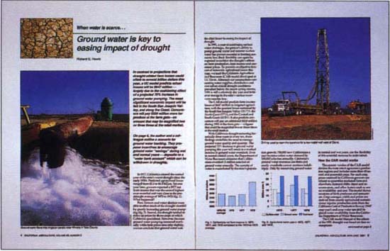 May-June 1991. Groundwater and drought.