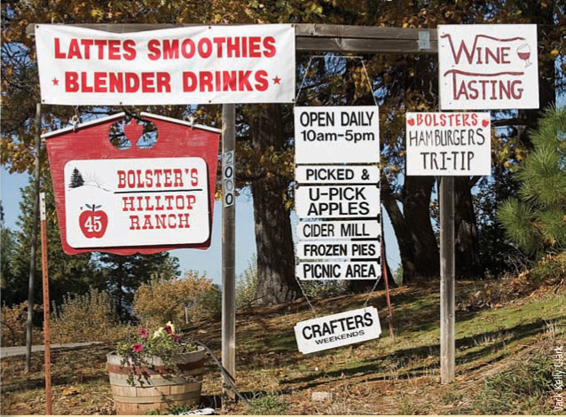 An agritourism operation in the Apple Hill region of El Dorado County.