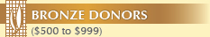 Bronze donors ($500 to $999)
