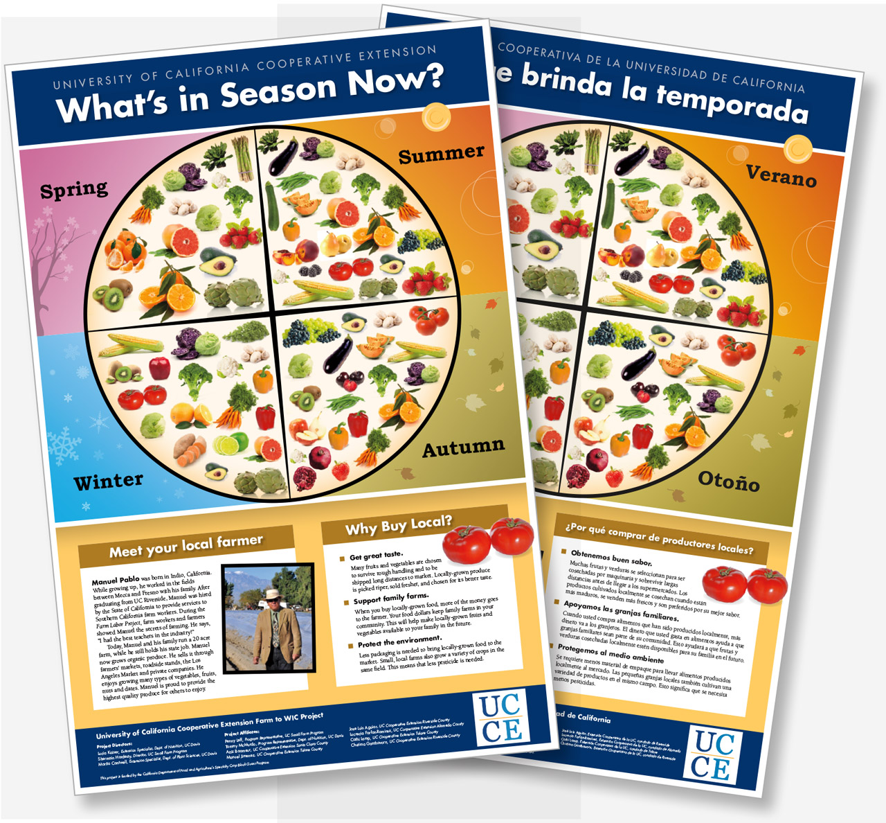 In support of the revised federal policy on WIC fruit and vegetable vouchers, UC ANR Cooperative Extension researchers created posters and fact sheets to promote nutrition education and increase demand for fresh produce among WIC participants.