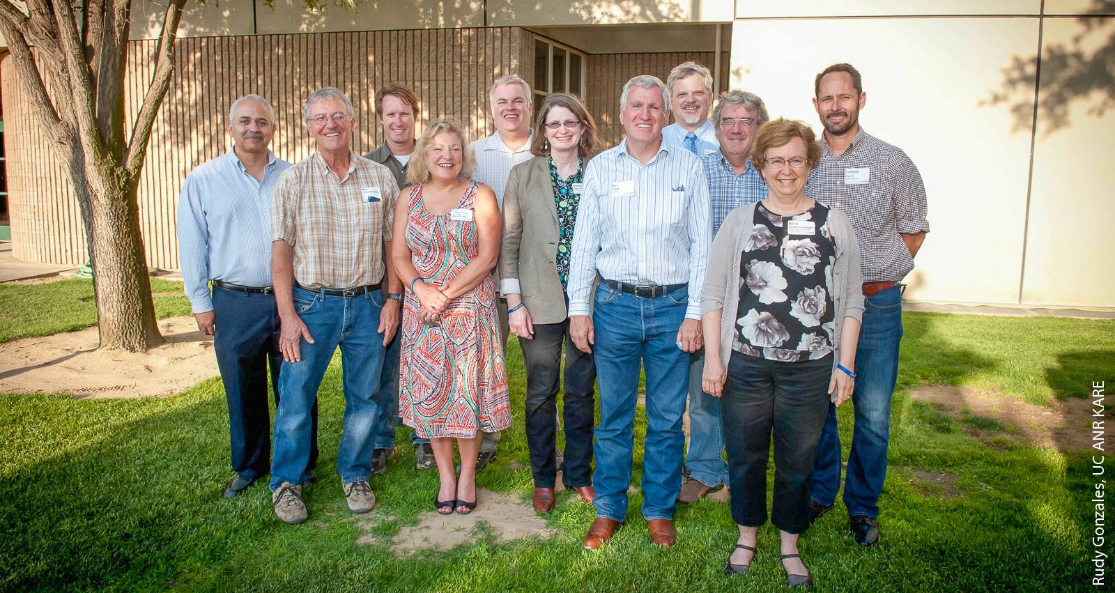 Barbara Allen-Diaz with fellow UC ANR senior administrators and Research and Extension Center directors at Kearney Agricultural Center's recent 50-year anniversary celebration.