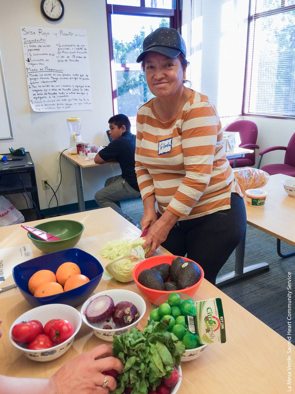 The LMV program offers cooking classes to help participants learn how to prepare and cook a meal using produce grown in their gardens.